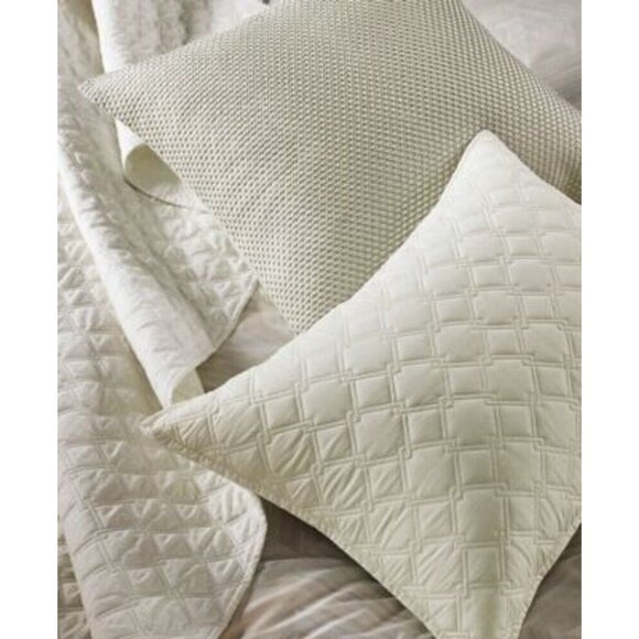 Hotel Collection Luster Geo Quilted  Standard Sham, Pastel Geo (pale yellow) - Picture 2 of 7